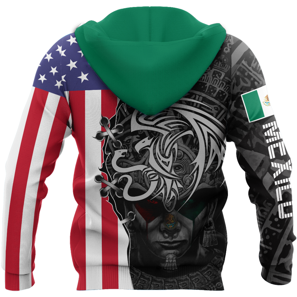 Mexico- US 3D All Over Printed Shirts For Men and Women-Apparel-TA-Hoodie-S-Vibe Cosy™