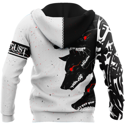 The Dark Wolf August 3D All Over Printed Unisex Deluxe Hoodie ML