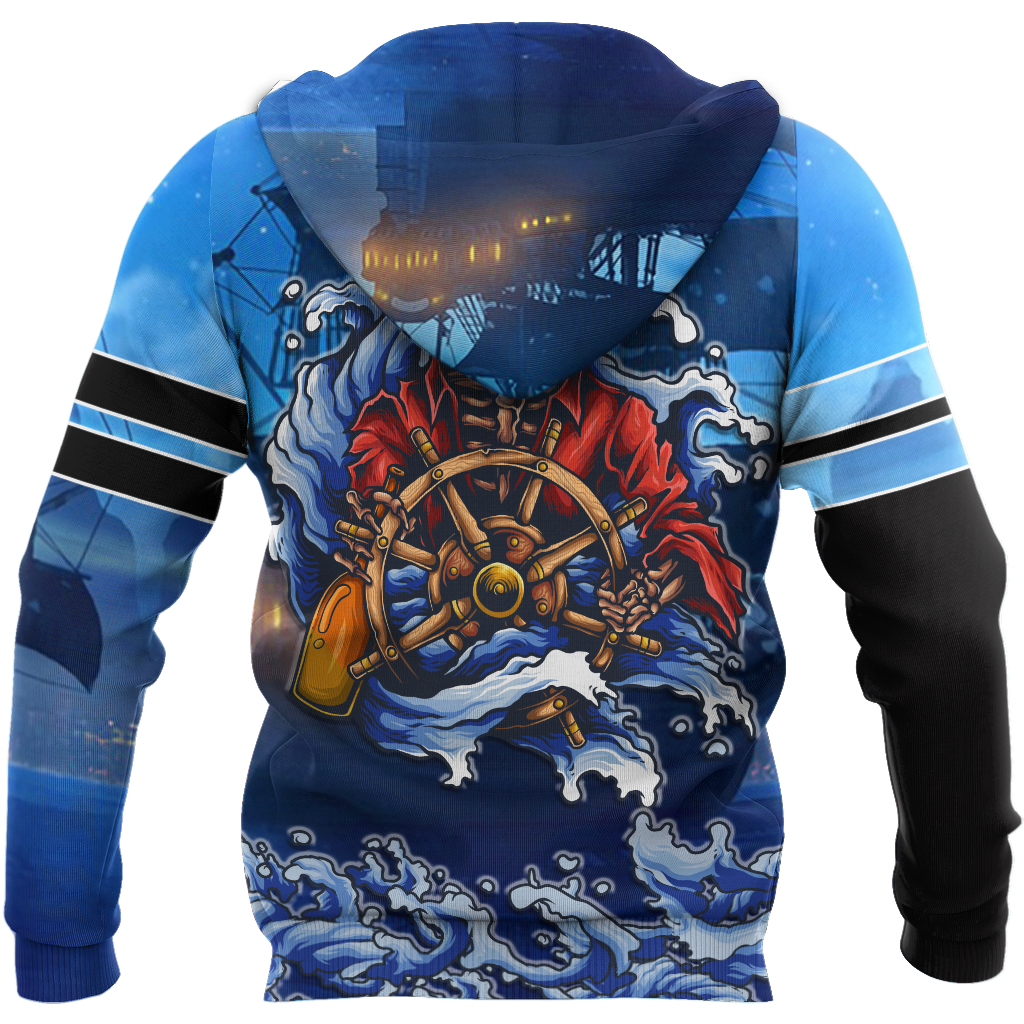 Love Skull pirates 3D all over printed for man and women QB06092001-Apparel-PL8386-Hoodie-S-Vibe Cosy™