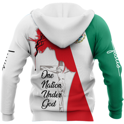 One Nation Under God Mexican Jesus 3D All Over Printed Shirts DQB10092002
