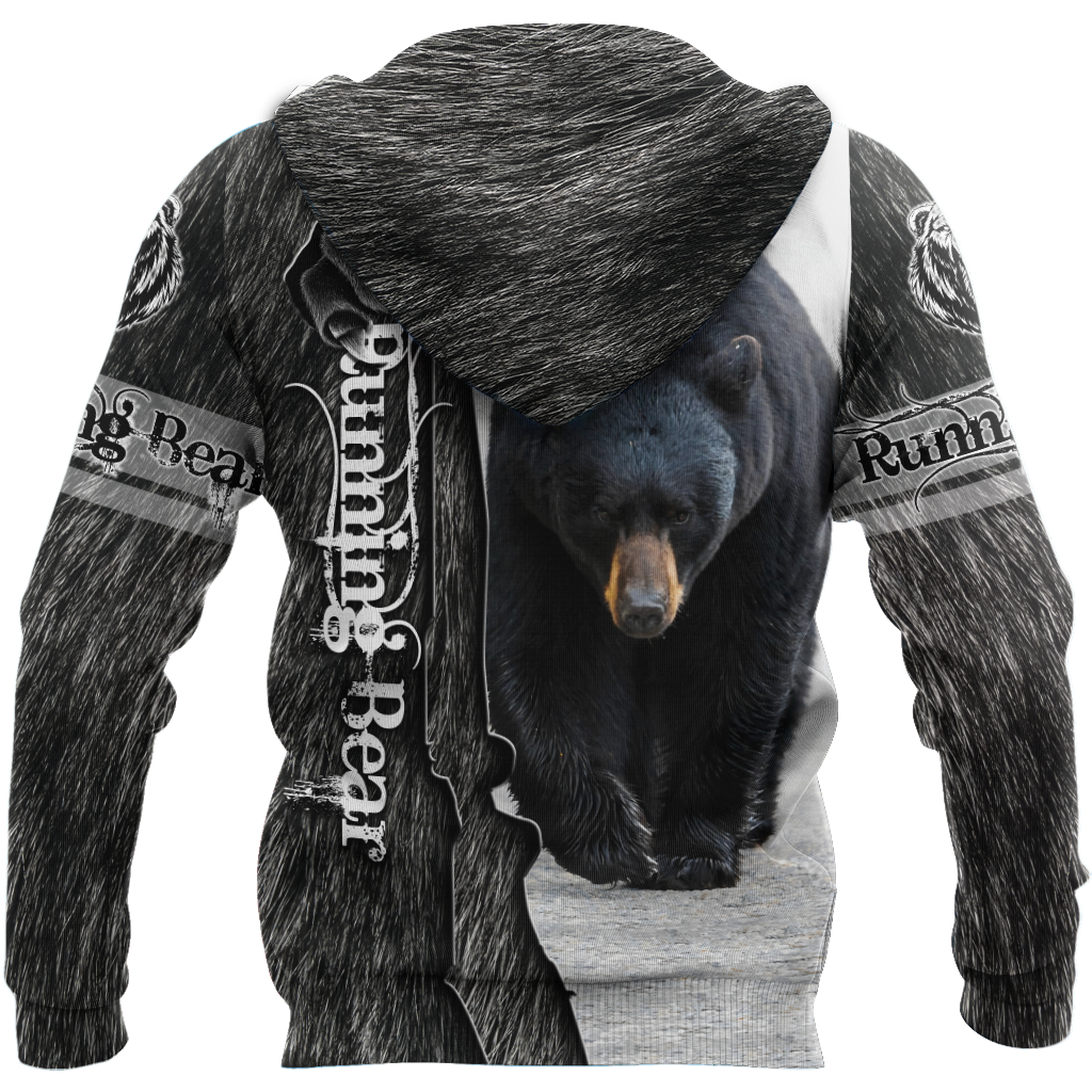 All Over Printed Bear Hoodie MEI09282001-MEI