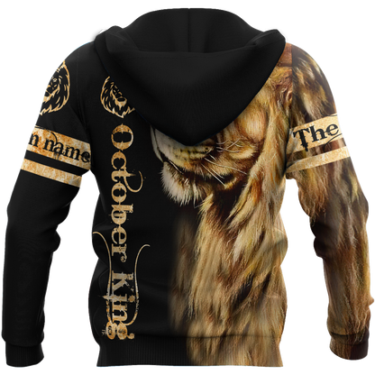Custom Name October King 3D All Over Printed Unisex Shirts