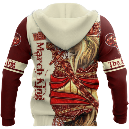 March King Lion 3D All Over Printed  Unisex Shirts