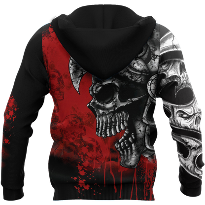 Love Skull 3D all over printed for man and women-Apparel-PL8386-Hoodie-S-Vibe Cosy™