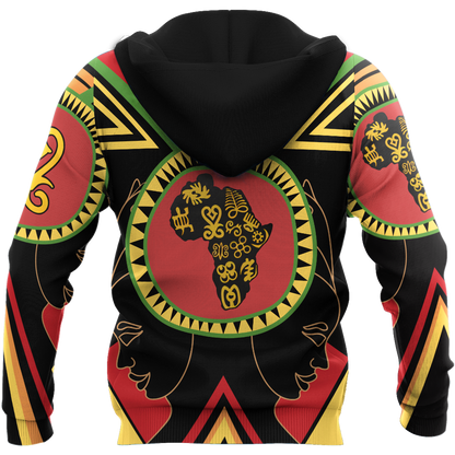 African Adinkra Sankofa Hoodie-ML