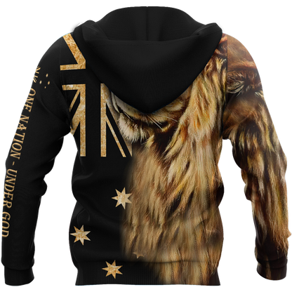 Australia - One Nation Under God 3D All Over Printed Unisex Shirt
