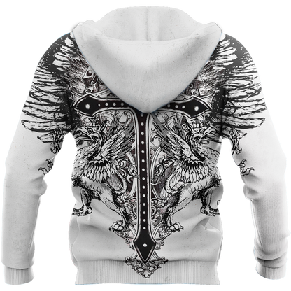 Cross Tattoo Hoodie 3D All Over Printed Shirts HHT15092001-LAM