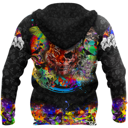 Love Skull animal full color 3D all over printed for man and women QB06092003-Apparel-PL8386-Hoodie-S-Vibe Cosy™