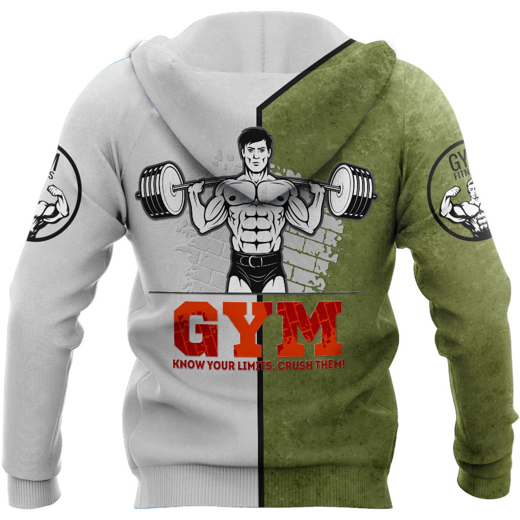 Gym Crocodile 3d all over printed for man and women QB05302001-Apparel-PL8386-Hoodie-S-Vibe Cosy™