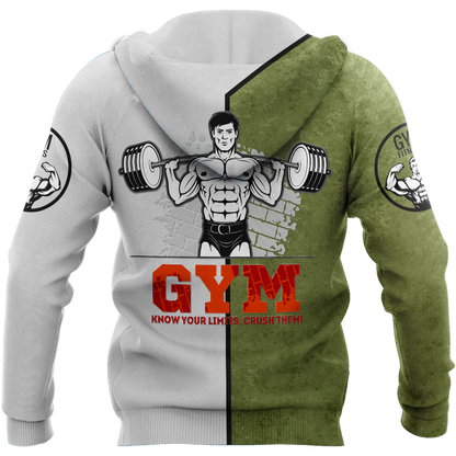 Gym Crocodile 3d all over printed for man and women QB05302001-Apparel-PL8386-Hoodie-S-Vibe Cosy™