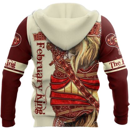 February King Lion 3D All Over Printed  Unisex Shirts