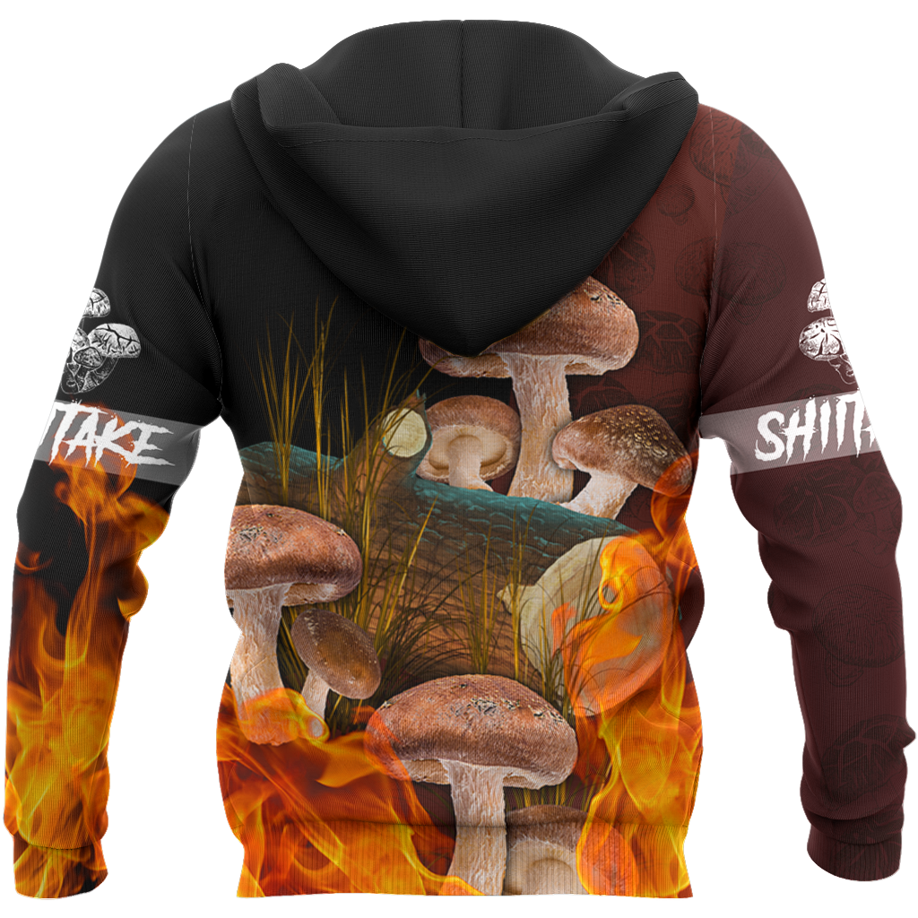 Beautiful Shiitake mushrooms 3D all over printing shirts for men and women TR0405201-Apparel-Huyencass-Hoodie-S-Vibe Cosy™