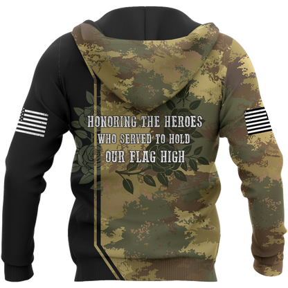 Memorial day Remember and honor the heroes who served to hold our flag high TR220402-Apparel-Huyencass-Hoodie-S-Vibe Cosy™
