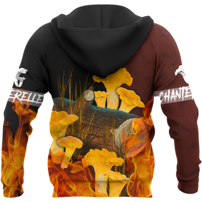 Beautiful Chanterelle mushrooms 3D all over printing shirts for men and women TR0405202-Apparel-Huyencass-Hoodie-S-Vibe Cosy™