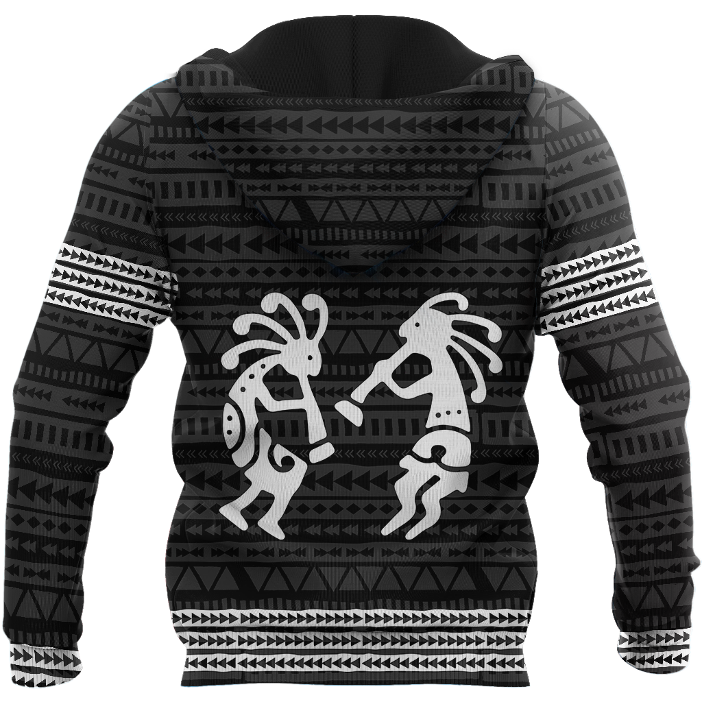 Kokopelli Black White 3D All Over Printed Shirts DZ28052102 NT