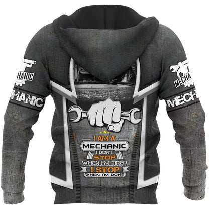 Mechanic 3D All Over Printed Hoodie For Men and Women TN10092001