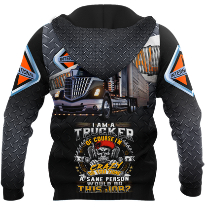 All Over Printed Trucker Hoodie MEI09142001-MEI