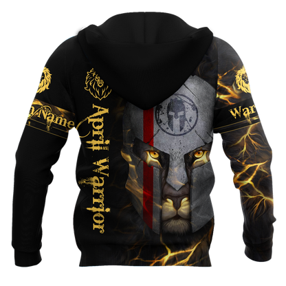 April Spartan Lion Warrior 3D All Over Printed Unisex Shirt