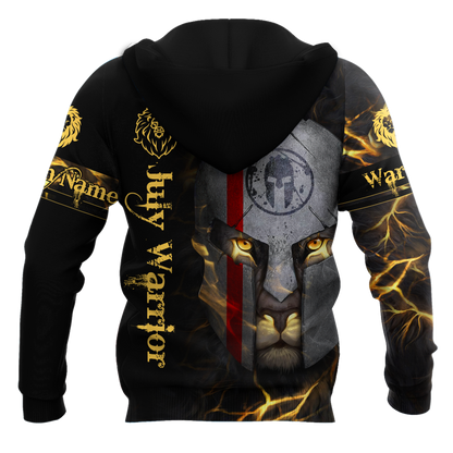 July Spartan Lion Warrior 3D All Over Printed Unisex Shirts