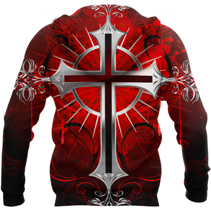 Premium Knight Templar Red Cross All Over Printed Shirts For Men And Women MEI