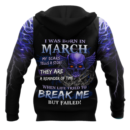 March Guy Skull 3D All Over Printed Shirts Pi24102003ST