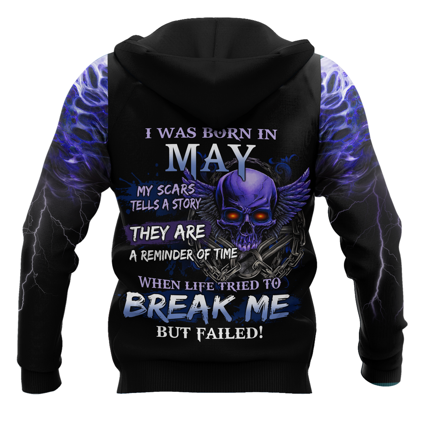 May Guy Skull 3D All Over Printed  Unisex Hoodie