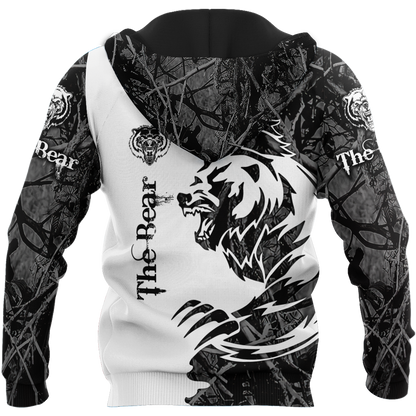 All Over Printed Bear Tatoo Hoodie MEI09262004-MEI