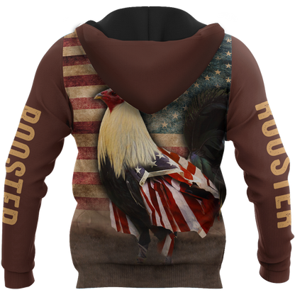 Premium Rooster 3D All Over Printed Unisex Shirts
