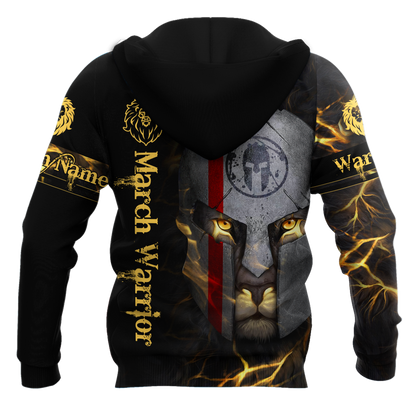 March Spartan Lion Warrior 3D All Over Printed Unisex Shirts
