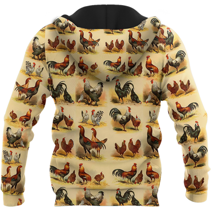 Premium Rooster 3D All Over Printed Unisex Shirts