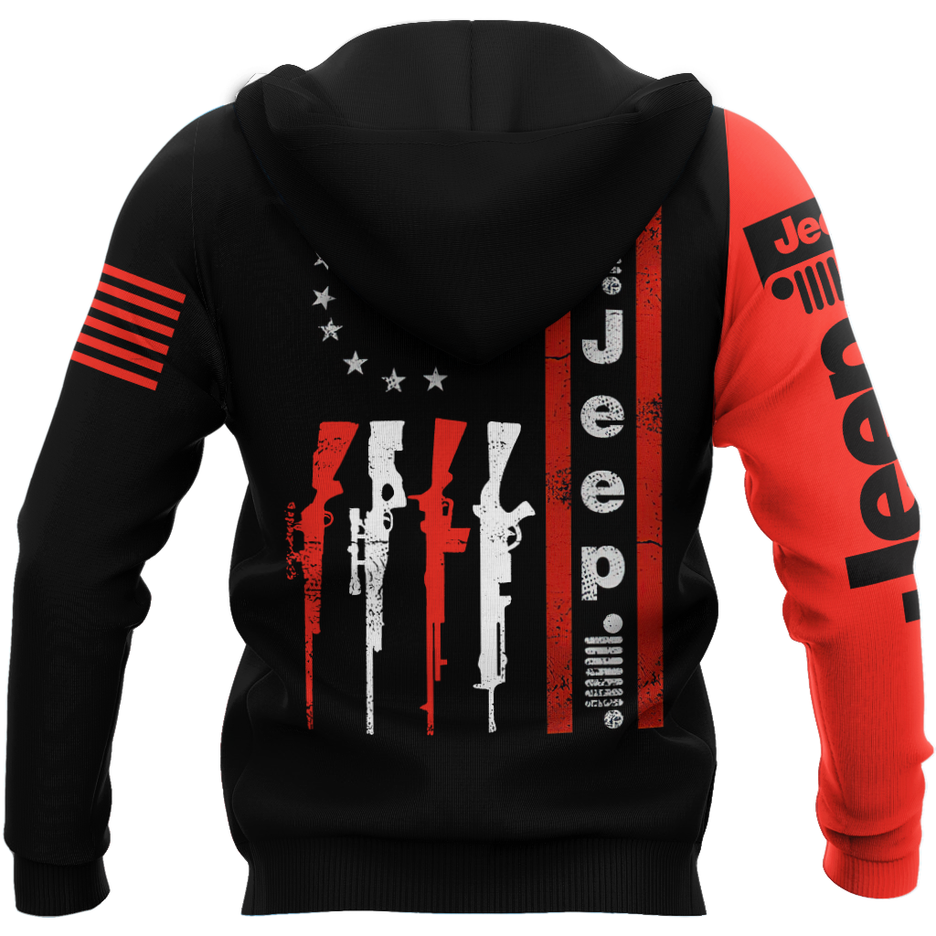 Jeep Skull Black and Red Unisex Shirts DL20302001