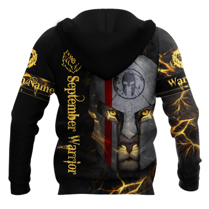 September Spartan Lion Warrior 3D All Over Printed Unisex Shirts