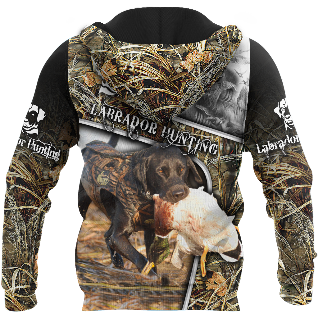 Labrador Hunting 3D Over Printed Unisex Deluxe Hoodie ML