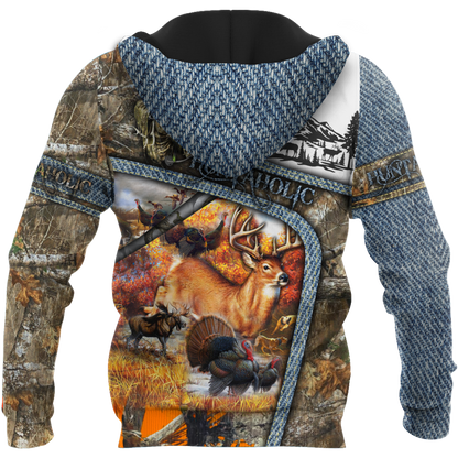 Huntaholic 3D Over Printed Unisex Deluxe Hoodie