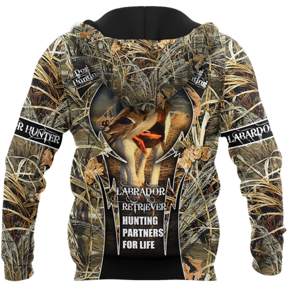 Labrador Hunting 3D Over Printed Unisex Deluxe Hoodie