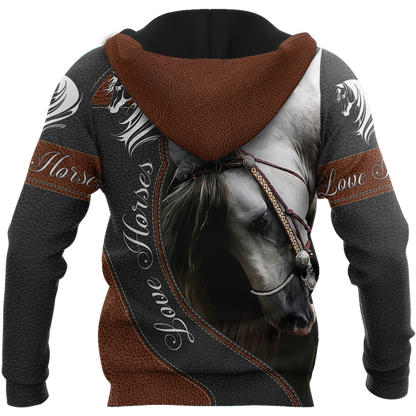 Love Beautiful Horse 3D All Over Printed Shirts JJ15052002-Apparel-MP-Hoodie-S-Vibe Cosy™
