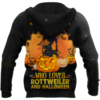 Happy halloween rottweiler hoodie shirt for men and women JJW11092003