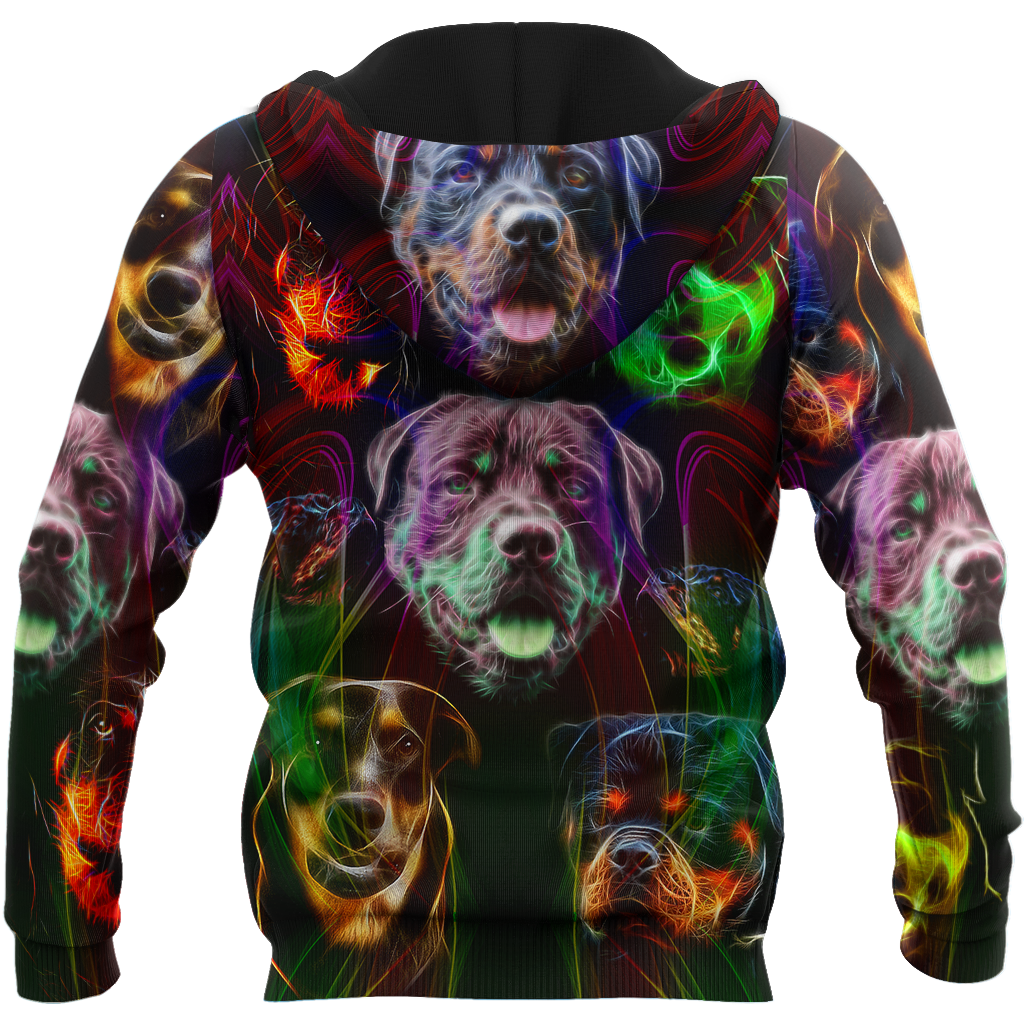 Rottweiler colorful 3D hoodie shirt for men and women JJW18092002S