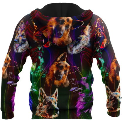 German shepherd colorful hoodie shirt for men and women JJW16092003S