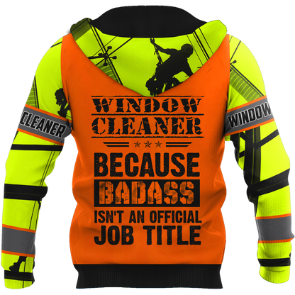 Premium Personalized 3D Printed Window Cleaner Shirts Badass MEI