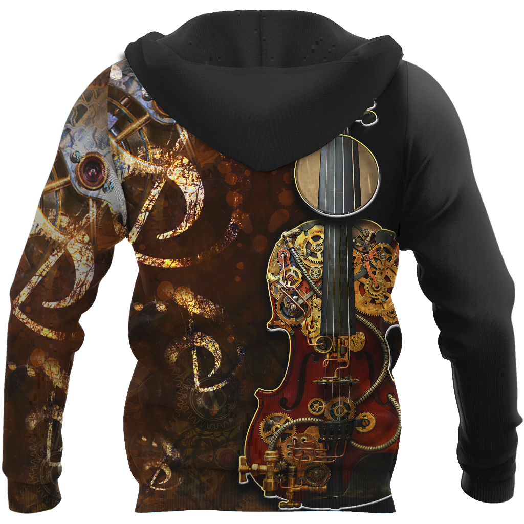 Steampunk Violin Mechanic All Over Printed Hoodie For Men and Women MH11112001CL
