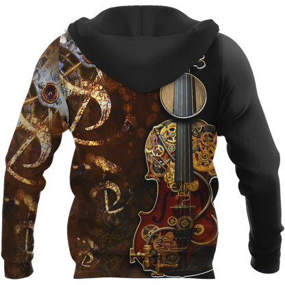 Steampunk Violin Mechanic All Over Printed Hoodie For Men and Women MH11112001CL
