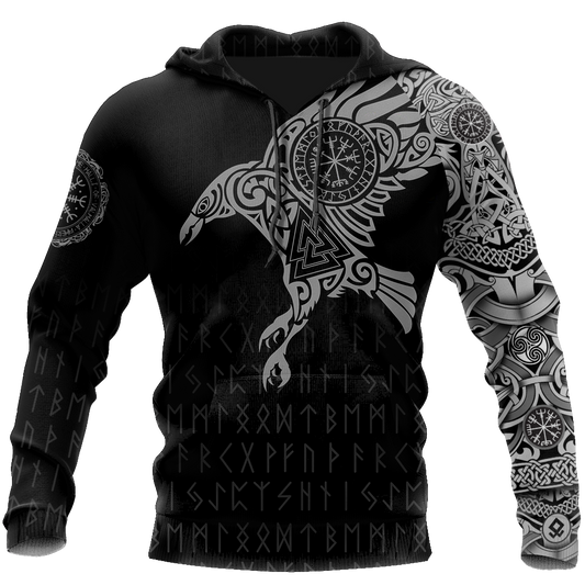 Vikings - The Raven of Odin Tattoo - Amaze Style™-Apparel