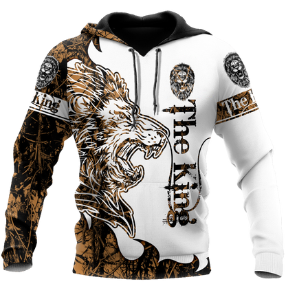 The King Lion Tattoo Over Printed Hoodie TP