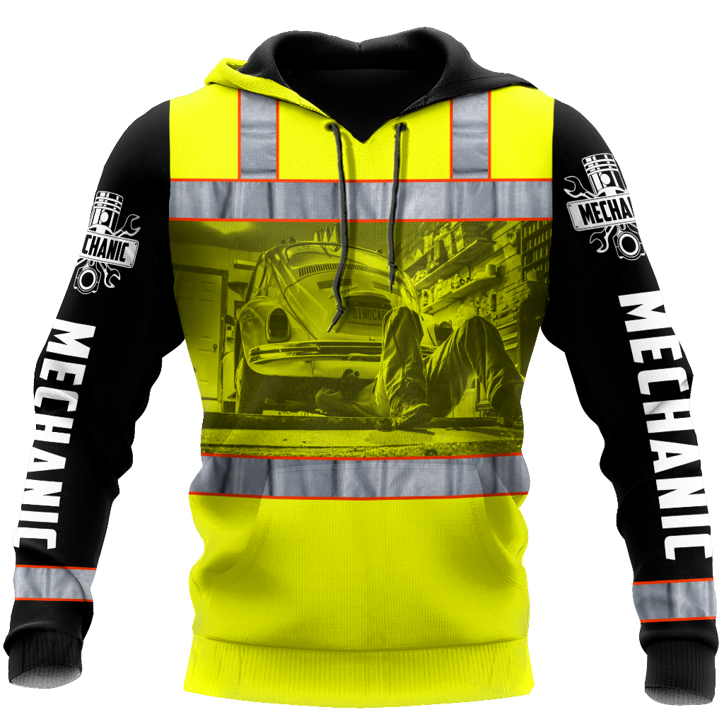 Mechanic 3D All Over Printed Hoodie For Men and Women JJW10102004