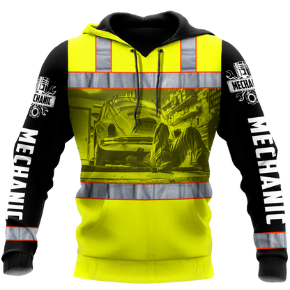 Mechanic 3D All Over Printed Hoodie For Men and Women JJW10102004