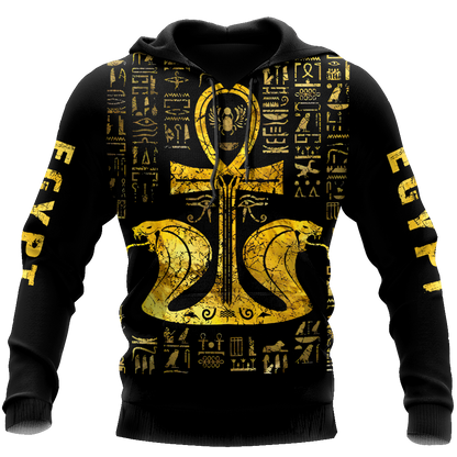 3D All Over Printed Ankh Ancient Egypt Hoodie Clothes MP08082002