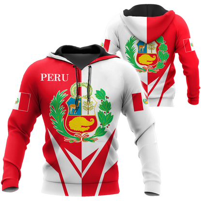 Peru 3d hoodie shirt for men and women HAC220605-Apparel-HG-Zip hoodie-S-Vibe Cosy™