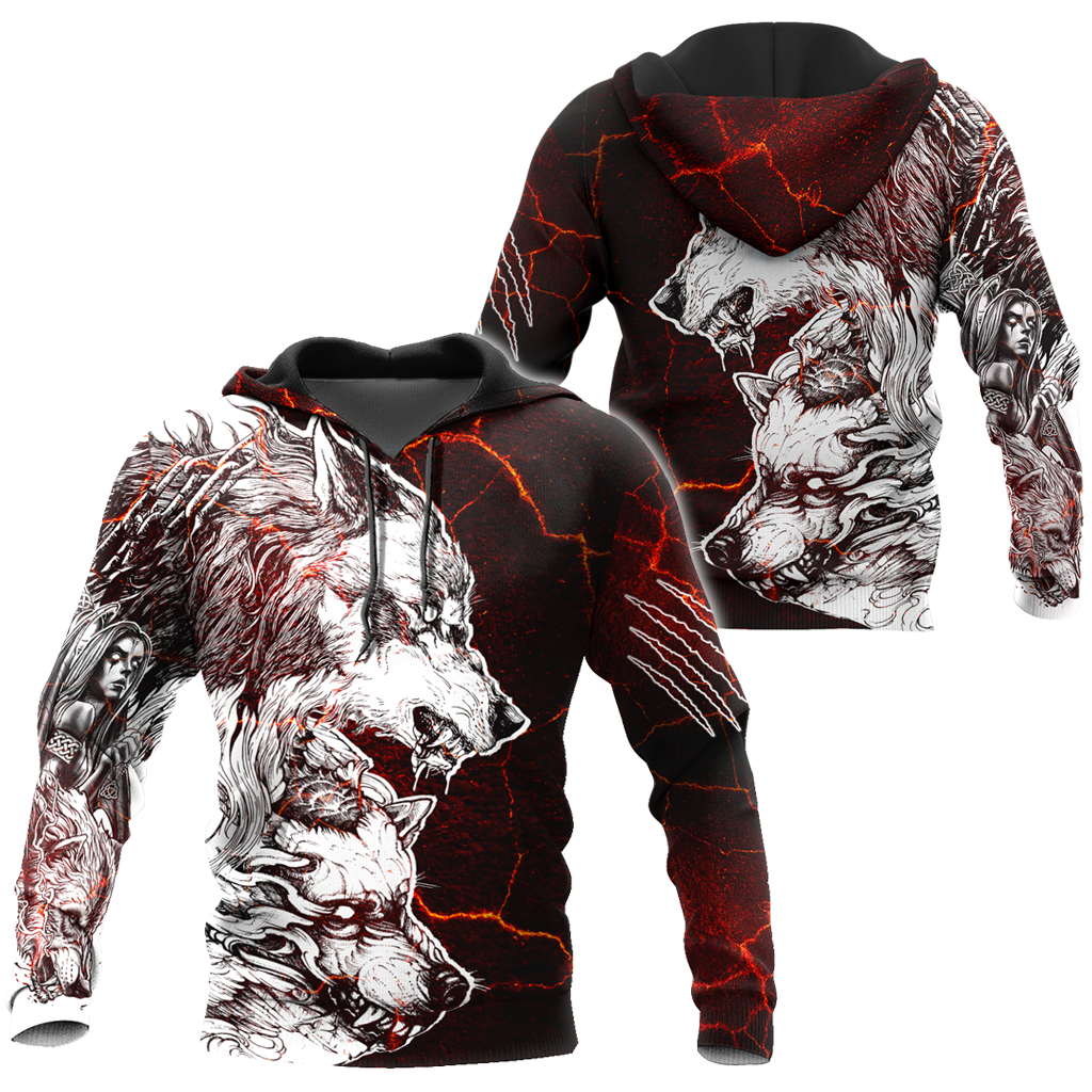 Tattoo Thunder Wolf 3D All Over Printed Shirts For Men and Women HAC030801