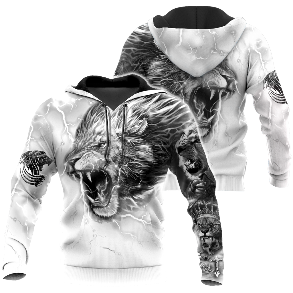 Lion Tattoo Art Hoodie T Shirt For Men and Women HAC310501-NM